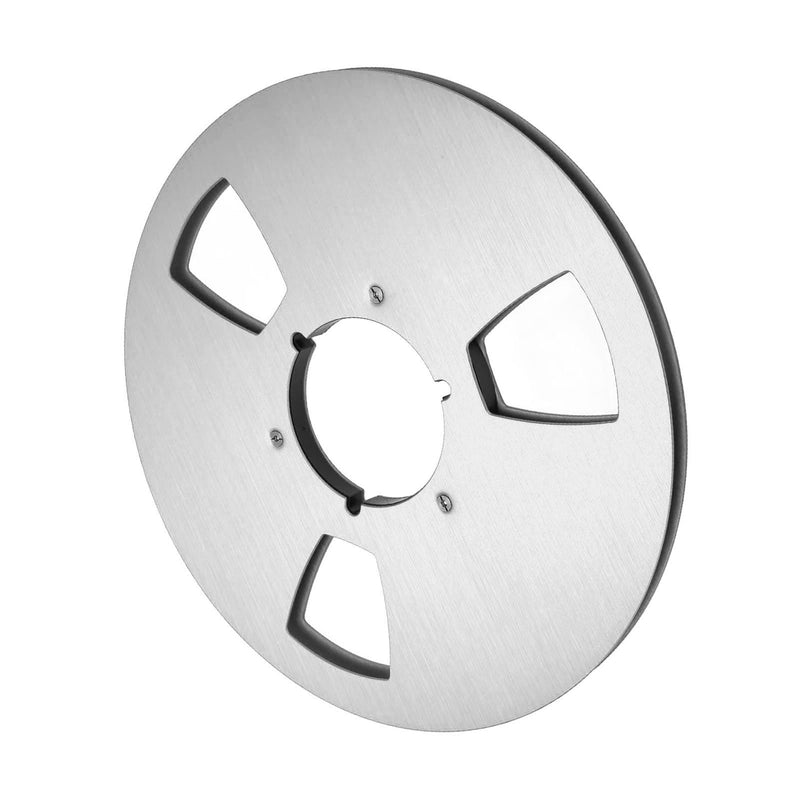 [Australia - AusPower] - Empty Take Up Reel, 3 Hole 1/4 10.5 Inch Empty Take Up Reel Universal Reel Tape Player Opening Machine Part (Silver) Silver 