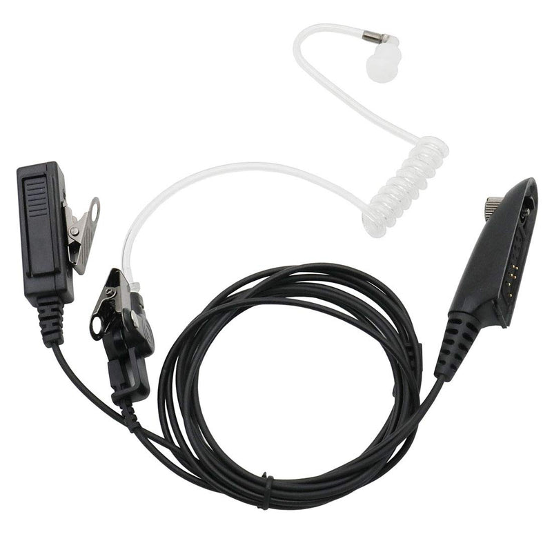 [Australia - AusPower] - GoodQbuy 3' 2-Wire Coil Earbud Audio Mic Surveillance Kit is Compatible with Multi-PIN Motorola Radio GP328 GP340 GP360 HT750 HT1250 MTX8250 MTX8250L MTX9250 PRO860 