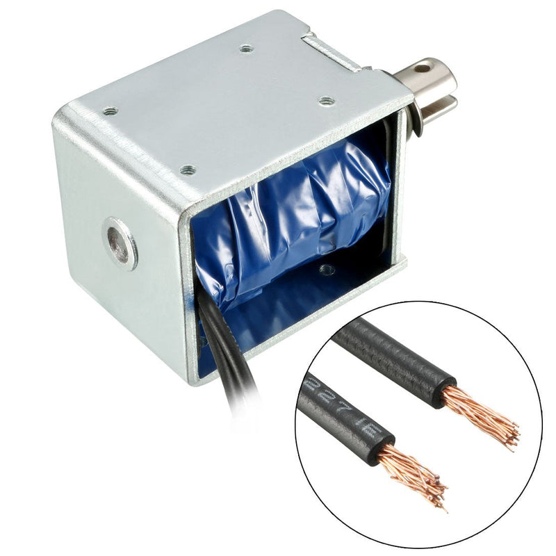 [Australia - AusPower] - uxcell DC 12V 60N 10mm Stroke Pull Type Open Frame Solenoid Electromagnet Linear Motion JF-1250 