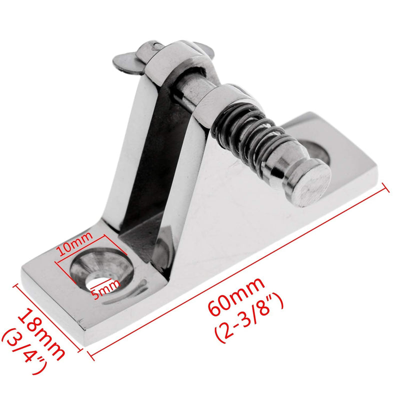 [Australia - AusPower] - NRC&XRC2 PCS Marine Boat Deck Hinge Mount Bimini Top Fitting Hardware 316 Stainless Steel 