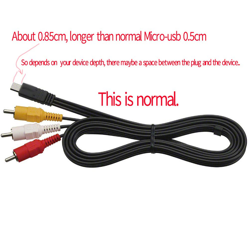 [Australia - AusPower] - CEXO VMC-15MR2 AV Replacement Cable Compatible for Sony Handycam HDR-CX and HDR-PJ Series Camcorder 