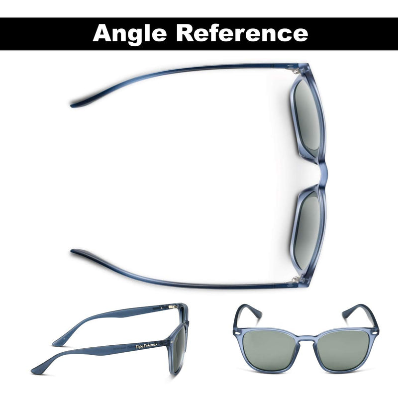 [Australia - AusPower] - Flying Fisherman Muriel Polarized Sunglasses with AcuTint UV Blocker for Fishing and Outdoor Sports Crystal Blue Frames/Smoke Lenses 