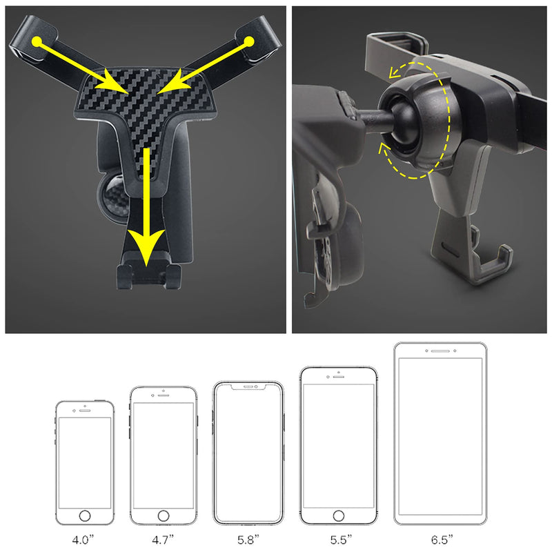 [Australia - AusPower] - ITrims Car Phone Holder for Ford F-150 F150 2015-2020, Car Air Vent Cell Phone Holder Cradles Mount Compatible for iPhone 11 pro/11 pro max/XS/XR/X/8/7, Galaxy, Moto and Most Smartphones 