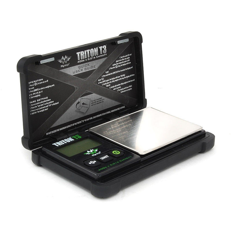 [Australia - AusPower] - My Weigh T3-400 Triton T3 400 Gram x 0.01 Digital Pocket Scale Black UNT 