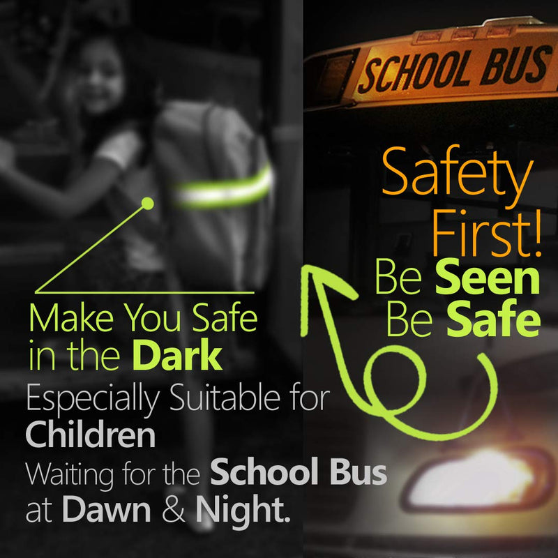 [Australia - AusPower] - High Visibility Safety Reflective Sash - A Perfect Substitute for Reflective Vest Reflective Jacket - Reflective Belt Adjustable, Stylish, Durable Night Safety Walking Gear for Men, Women, Kids 