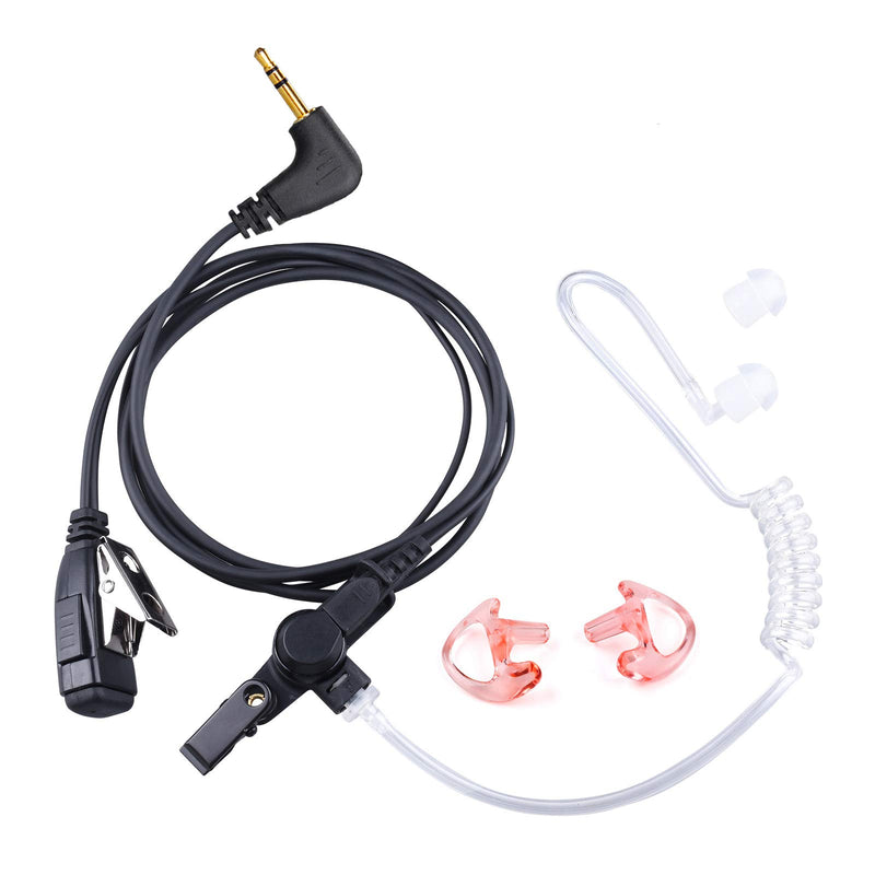 [Australia - AusPower] - COMMIXC Walkie Talkie Earpiece, 1-Pin 2.5mm Covert Air Acoustic Tube Walkie Talkie Headset with Mic PTT, Only Compatible with Motorola Talkabout Radios 