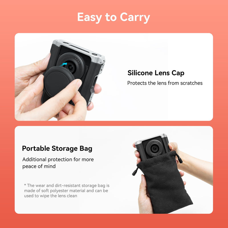 [Australia - AusPower] - SmallRig Cage Kit for Canon PowerShot V10 with Furry Windshields, Camera Cage, Lens Cap and Storage Bag, Effectively Reducing Wind Noise About 20dB, for Outdoor Shooting, Travel, Vlog - 4235 