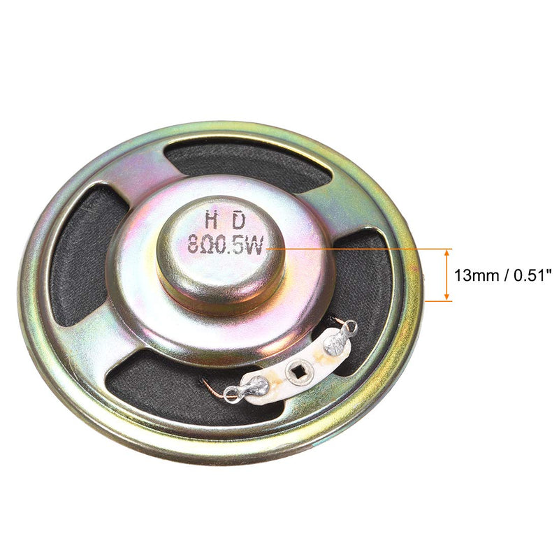 [Australia - AusPower] - uxcell 0.5W 8 Ohm DIY Magnetic Speaker 57mm Round Shape Replacement Loudspeaker for 4pcs 