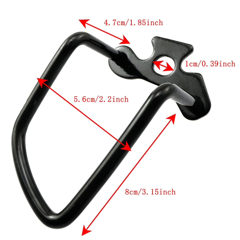 [Australia - AusPower] - ZYAMY 2pcs Adjustable Cycling Rear Derailleur Chain Protective Guard Rear Derailleur Protectors Bicycle Rear Derailleur Protection Bar Iron Protective Films for Outdoor Mountain Road Cycling Bike 