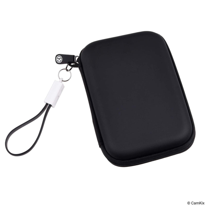 [Australia - AusPower] - Camkix Portable Case - Compatible with 2X Samsung T5 / T3 / T1 External Solid State Drive (SSD) - Keychain Data Cable (USB 3.0) - Shockproof & Secure Fit - Protective Storage & Travel 