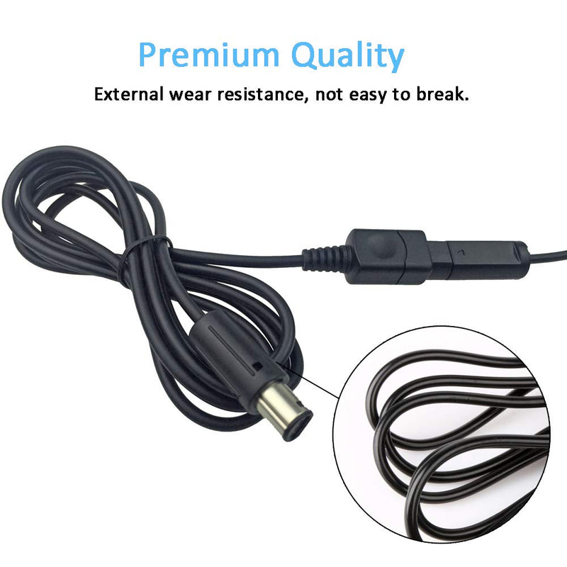 [Australia - AusPower] - Ssgamer 4X 6ft Wii/Gamecube Extension Cables for Nintendo Wii Gamecube GCN (4 Pack) 4 Pack 