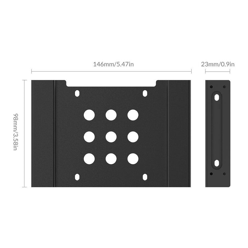 [Australia - AusPower] - ORICO Aluminum 5.25 Inch to 2.5 or 3.5 Inch Internal Hard Disk Drive Mounting Kit with Screws and Shock Absorption Rubber Washer- Black 