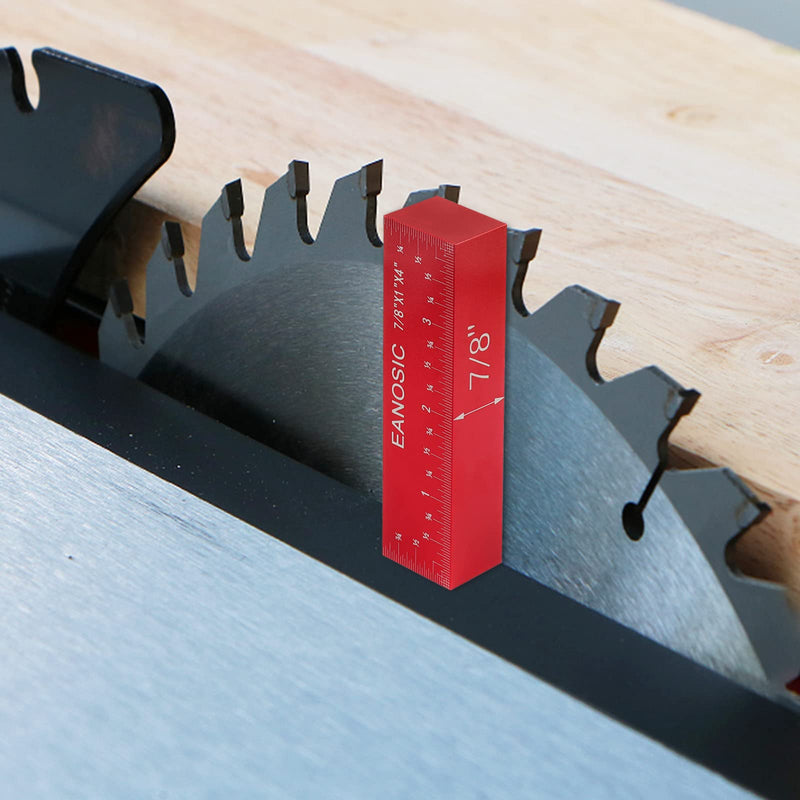 [Australia - AusPower] - EANOSIC Setup Blocks Height Gauge Set, 8pcs Precision Aluminum Setup Bars for Router and Table Saw Accessories Woodworking Set Up, Bars Include Laser Engraved Size Markings (Extra Long 4 Inch) 