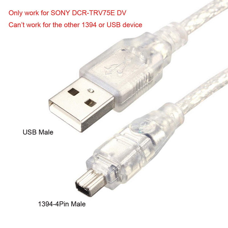 [Australia - AusPower] - cablecc USB Male to Firewire IEEE 1394 4 Pin Male iLink Adapter Cord Cable for Sony DCR-TRV75E DV 4pin Male to USB Male 