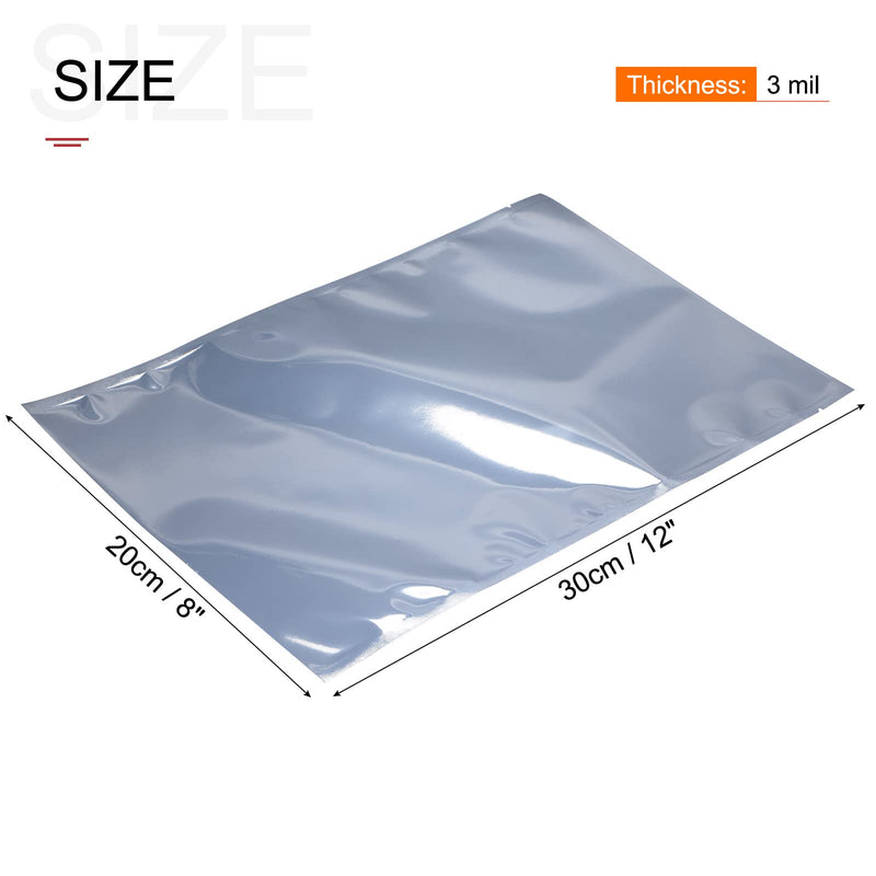 [Australia - AusPower] - MECCANIXITY Anti Static Bags Shielding Bag 25pcs 8x12inch(20x30cm) Open Top with Labels for Hard Drive HDD SSD 