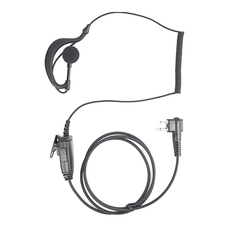 [Australia - AusPower] - WODASEN M Head Earpiece for Motorola 2 Pin Two Way Radio with Mic 6 PCS/Pack 