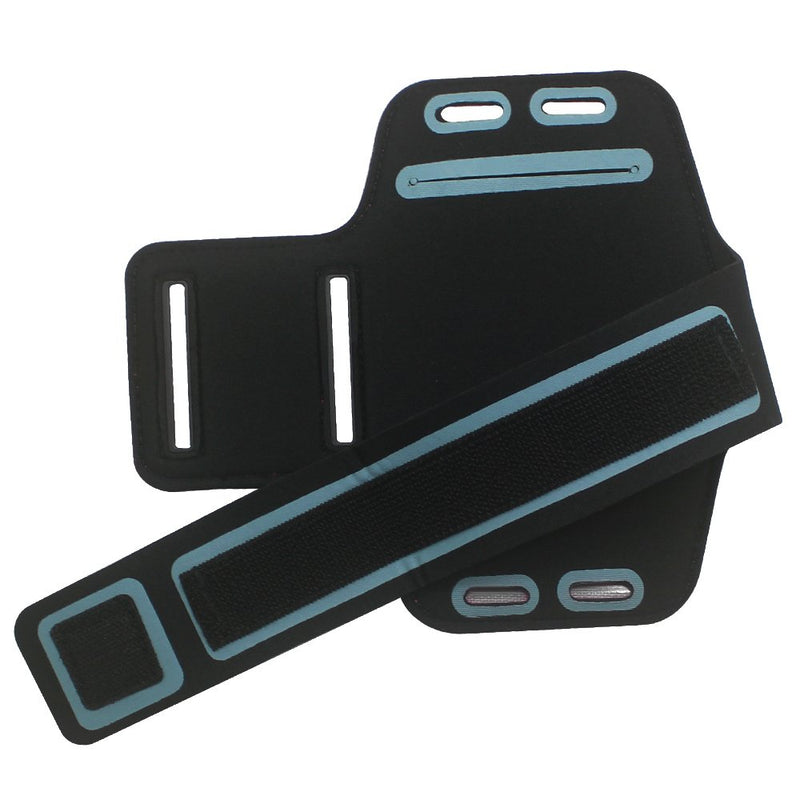 [Australia - AusPower] - Port Wireless Adjustable Running Sports Armband Case for Motorola Moto G7, Moto Z3, Moto Z3 Play, Moto G6, G6 Play, G6 Forge, Moto E5 LTE (TracFone), E5 Play, E5 Cruise, E4 Plus, Moto Z2 Force (Blue) 