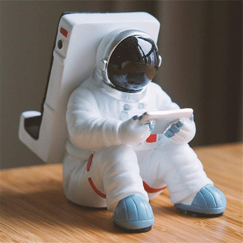 [Australia - AusPower] - ONEYIM Phone Holder for Desk, Creative Astronaut Cell Phone Stand Tablets Phone Holder Phone Supporter for iPhone, Ipad, Samsung Phone (A) A 