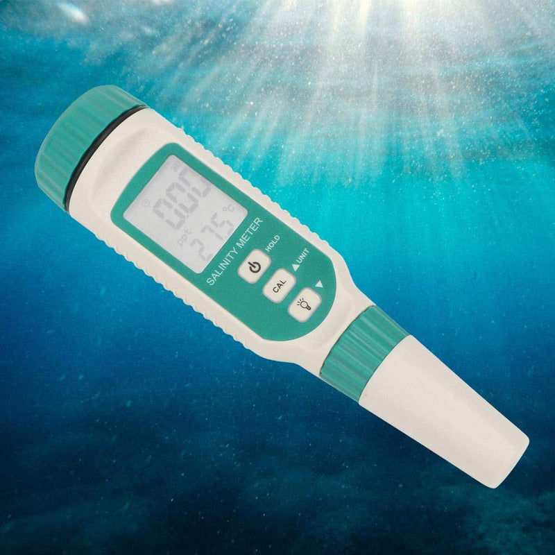 [Australia - AusPower] - Smart Sensor AR8012 Portable Digital Salinity Tester with LCD Display & Instruction Manual for Water Source Monitoring, Aquaculture 