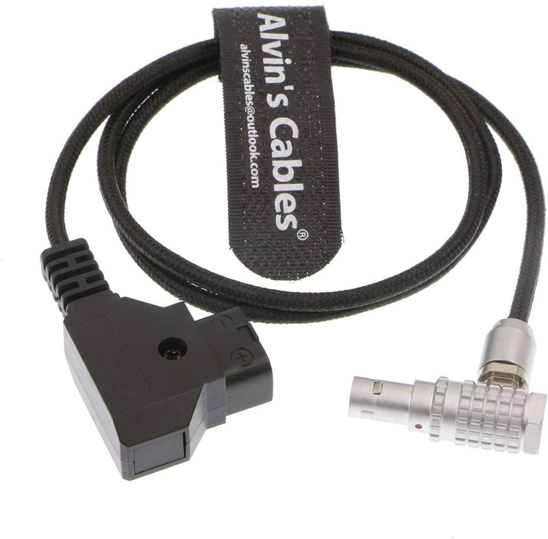 [Australia - AusPower] - Alvin‘s Cables Teradek Power Cable D-tap to 2 Pin Cable Right Angle 2 Pin Male Braided Flexible Cable for SmallHD Teradek 60cm|23.6inches Right Angle 2 Pin Flexible Cable 