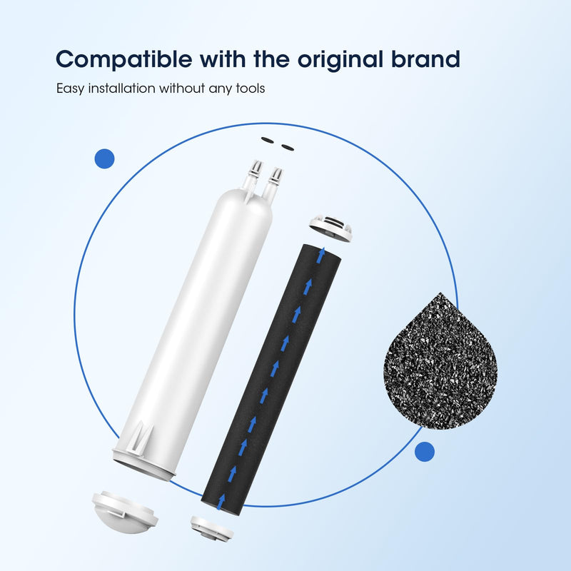 [Australia - AusPower] - GLACIER FRESH 4396841 Refrigerator Water Filter Compatible with EDR3RXD1, 4396841, 4396710, Filter 3, 46-9083,46-9030, 9030, 9083 Refrigerator Water Filter | 2 Pack 