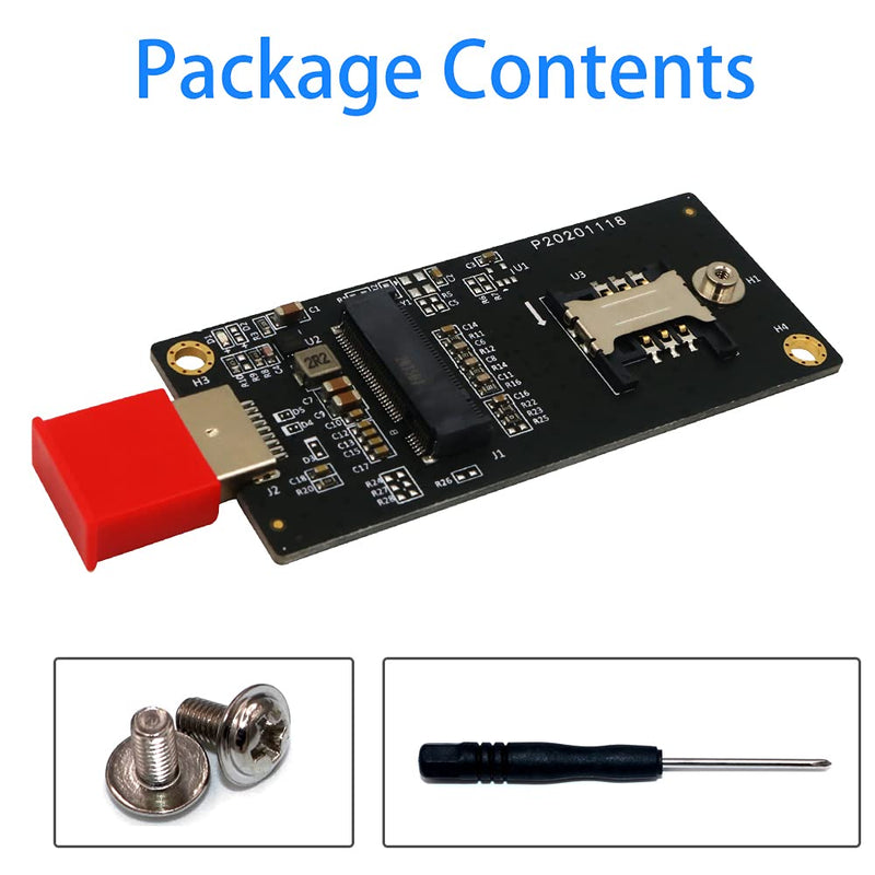 [Australia - AusPower] - NGFF(M.2) Key B to USB 3.0 Adapter with SIM 6pin Slot for WWAN/LTE Module 
