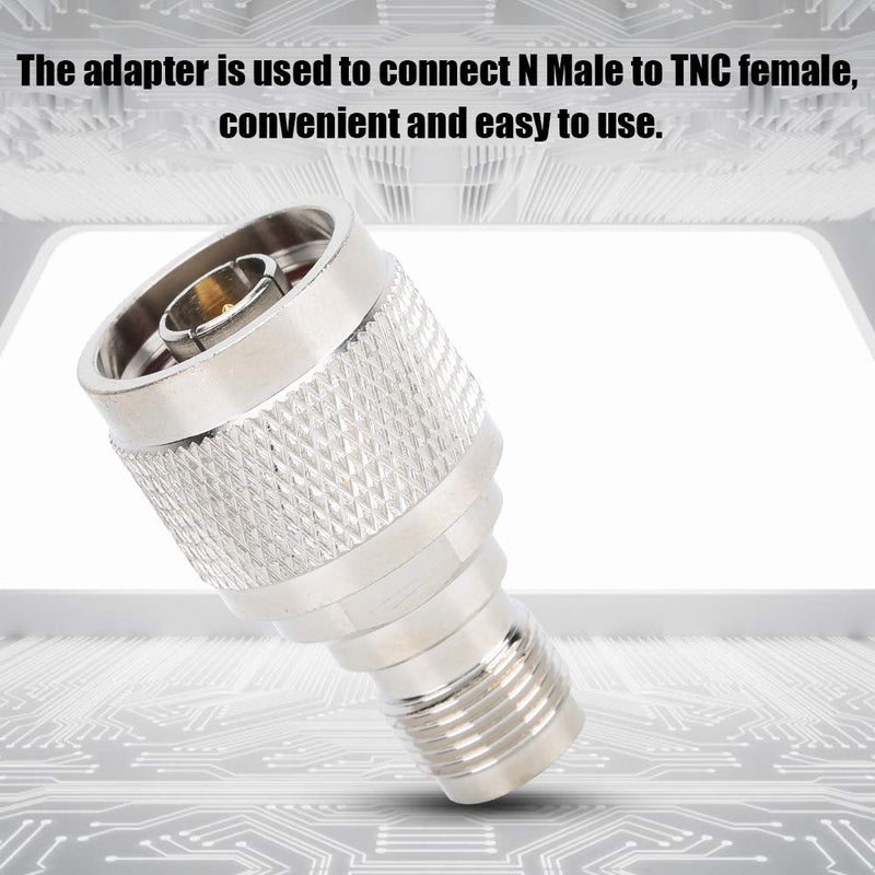 [Australia - AusPower] - ASHATA Straight Adapter Connector,2PCS N Male to TNC Female Adapter,High Performance Portable Gold-Plated Connector,Convenient and Easy to Use 
