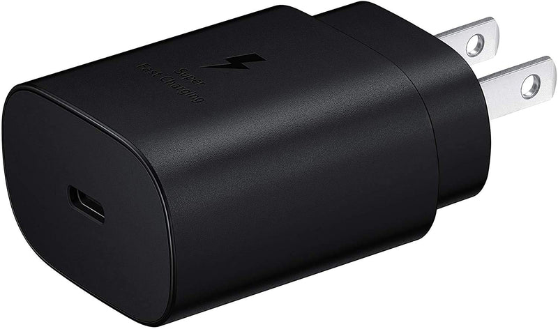 [Australia - AusPower] - SAMSUNG 25W USB-C Super Fast Charging Wall Charger - Black (US Version with Warranty) 25W w/Cable 