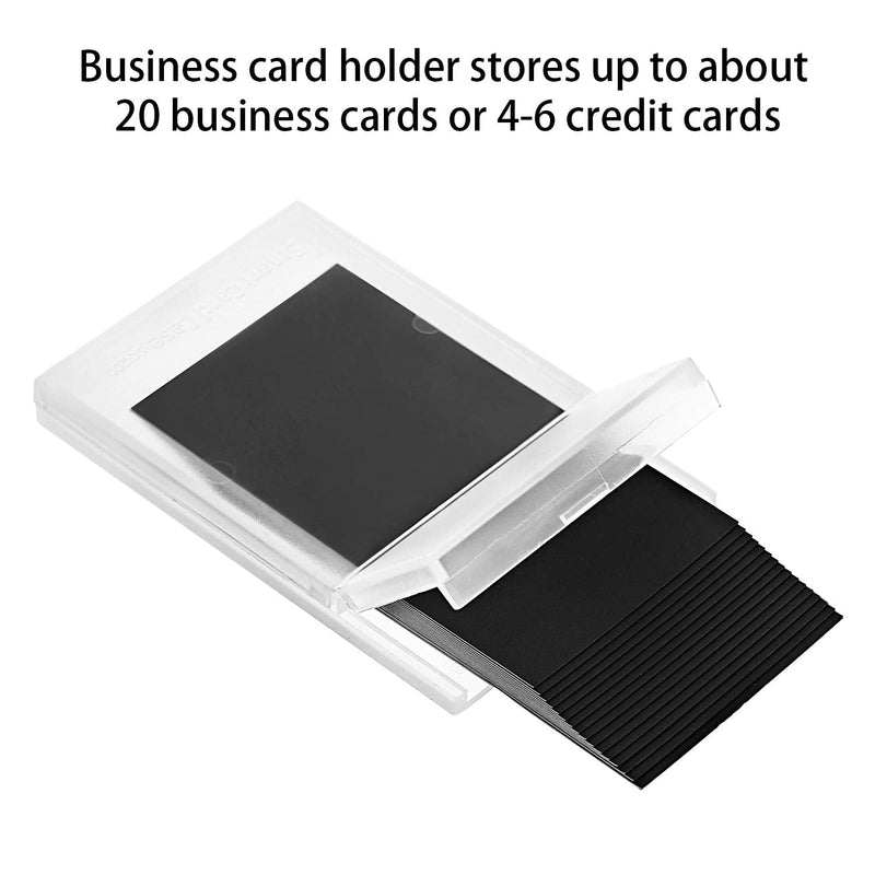 [Australia - AusPower] - Plastic Business Card Holder Clear Pocket Business Card Case Business Card Wallet Slim Business Card Carrier for Men and Women (9) 9 