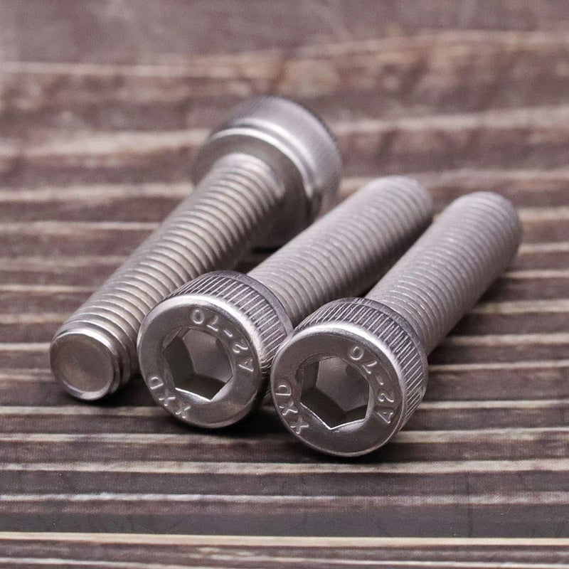 [Australia - AusPower] - M8-1.25 x 35mm Socket Head Cap Screws Bolts (M3 to M10 Available) 304 Stainless Steel 18-8, Allen Socket Hex Drive, Full Thread, Coarse Thread, Bright Finish, 20 PCS M8 x 35mm (20 pcs) 