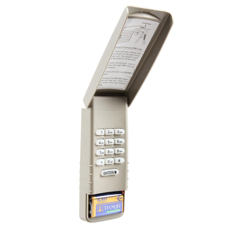 [Australia - AusPower] - Garage Outlet Keyless Entry Door Opener Backlit Keyboard Red Orange Learn Button 9V Battery for Liftmaster 976LM 977LM Chamberlain Craftsman Keypad 