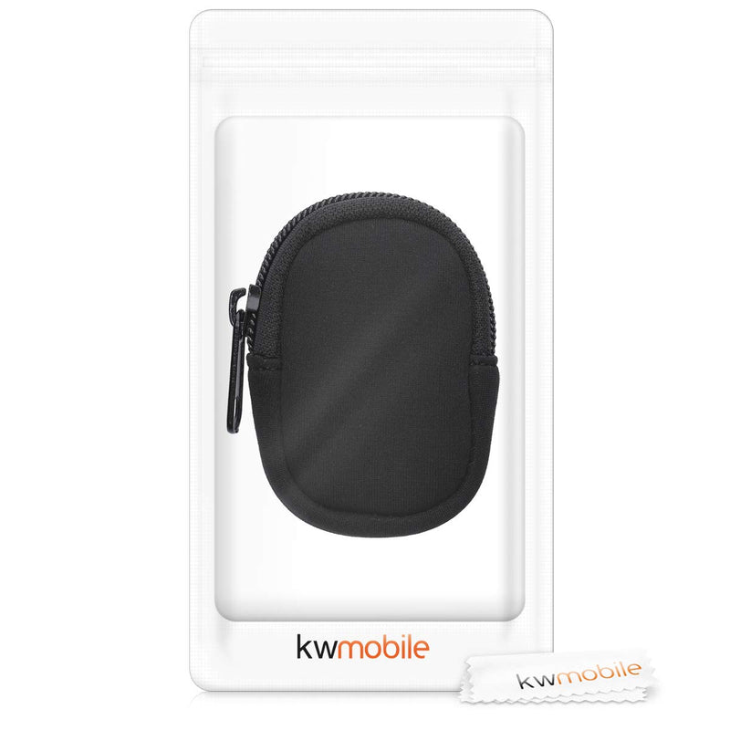 [Australia - AusPower] - kwmobile Case Compatible with Garmin Edge 130/130 Plus - Protective Zippered Pouch Holder for Bike GPS - Black 