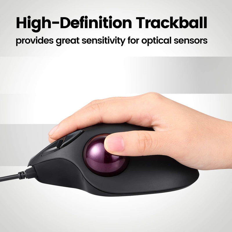 [Australia - AusPower] - Perixx Peripro-303GR Small Trackball, 1.34 Inches Replacement Ball for Perimice and M570, Glossy Red (18021) 