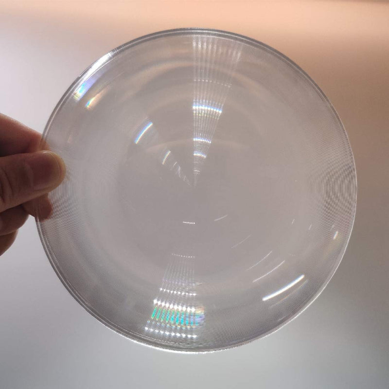[Australia - AusPower] - Fresnel Lens Magnifier, Diameter 150mm (5.9''), Focal Length 140mm, Acrylic Lens (not Glass), for Physics Classroom Education, Solar Heating, Magnifiying. (Focal Length 140mm) 