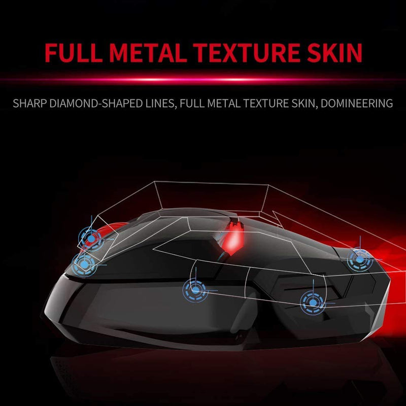 [Australia - AusPower] - Iron Man Mouse, 2.4G Noiseless Wireless Mouse with USB Receiver Portable Computer Mice for PC, Tablet, Laptop, Notebook - Black 