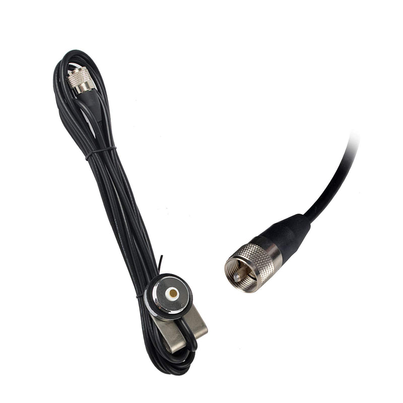 [Australia - AusPower] - HYS Dual Band Mobile Antenna 2m/70cm VHF/UHF Ham Radio Antennas with 13ft/About 4m RG-58 Coax Cable NMO Base to PL-259 Connector for Motorola Baofeng Kenwood Car Truck Amateur Radio 