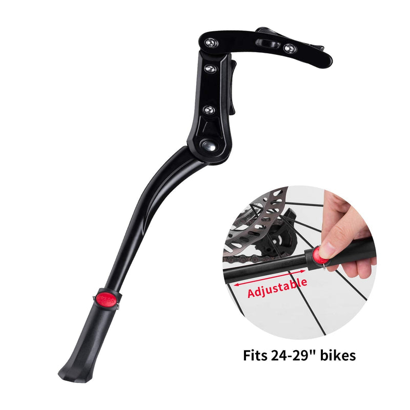 [Australia - AusPower] - ROCKBROS Bike Kickstand for Mountain Bike Bicycle Kickstand Adults 24 inch to 29 inch Adjustable Bike Side Stand 