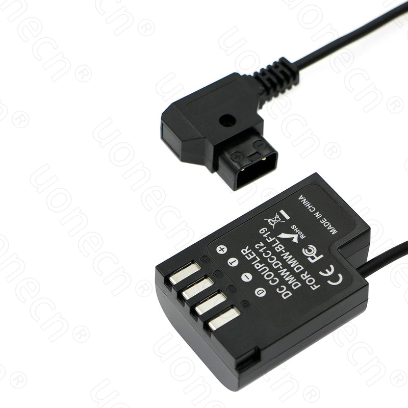 [Australia - AusPower] - Uonecn D-Tap to DMW-DCC12 DC Coupler Dummy Battery Spring Cable for Panasonic DMC-GH5 GH4 GH3 