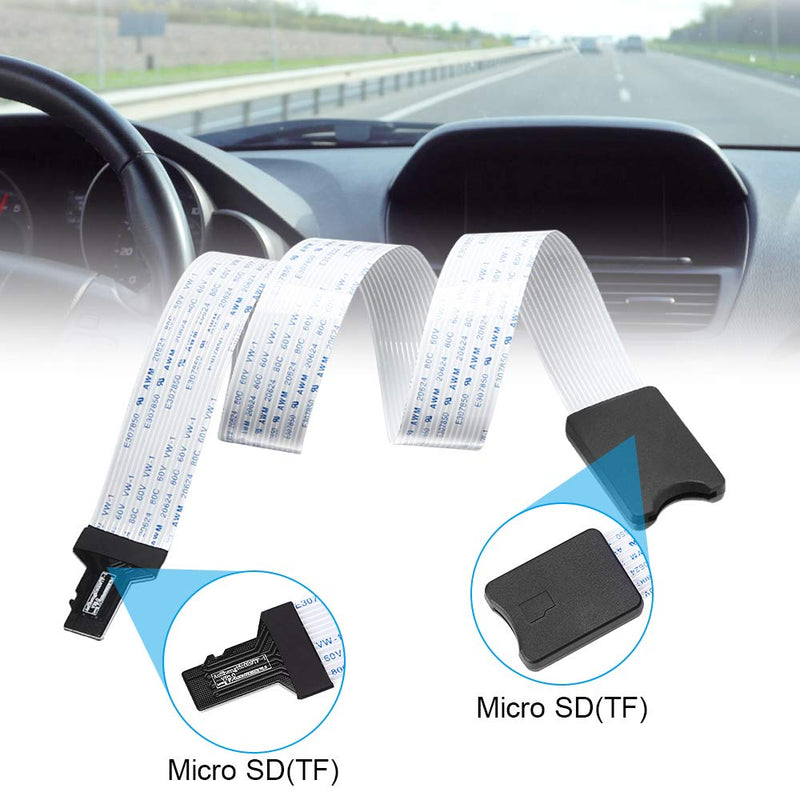 [Australia - AusPower] - Micro SD to Micro SD (TF to TF) Card Extension Cable, Electop TF Card Reader Adapter Flexible Extender SanDisk/MicroSDHC Compatible with GPS,3D Printer,Raspberry Pi,TV,DVD,SDXC（TF to TF） 