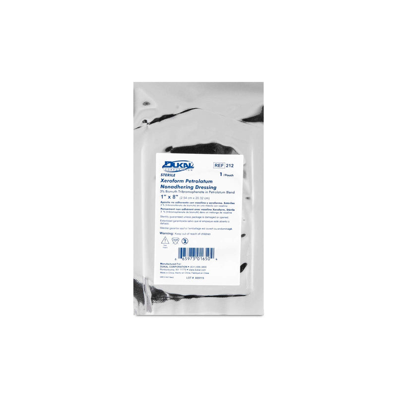 [Australia - AusPower] - Dukal Xeroform Petrolatum Gauze, Sterile, 1" W x 8" L (Box of 50), 212 