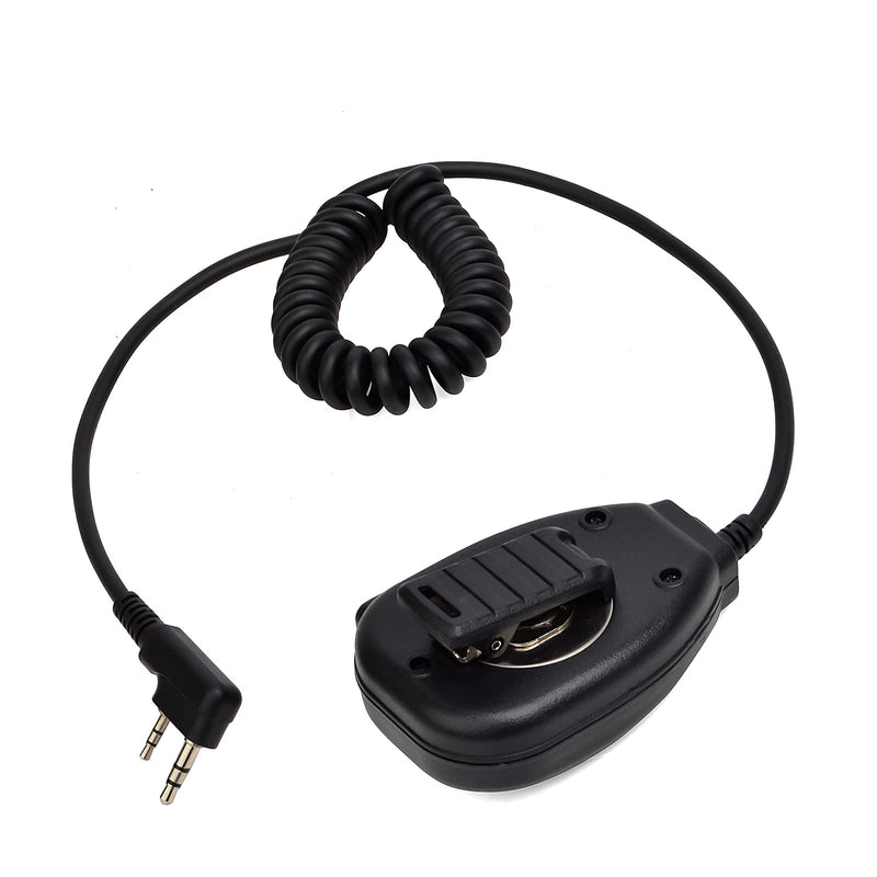 [Australia - AusPower] - HYS Walkie-Talkie Handheld Speaker Mic, Shoulder Microphone PTT for BaoFeng UV-5R 5RA 5RB 5RC 5RD 5RE 5REPLUS 3R+ Kenwood Retevis Two Way Radio Accessories (2 Pack) 