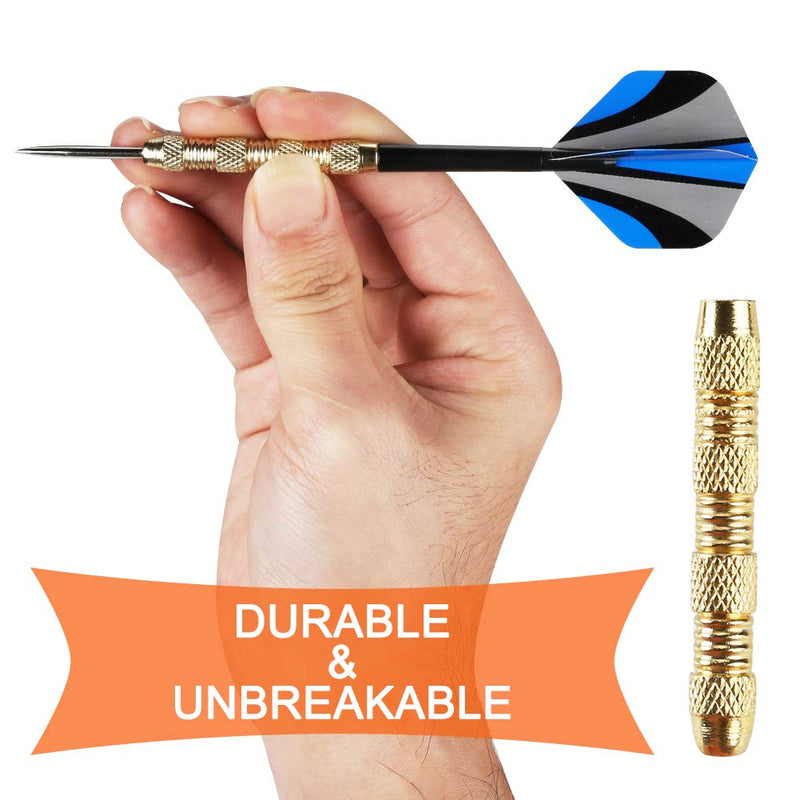 [Australia - AusPower] - Accmor Steel Tip Darts, Professional Metal Darts, Darts Metal Tip Set, Metal Darts for Dartboard,18 pcs 