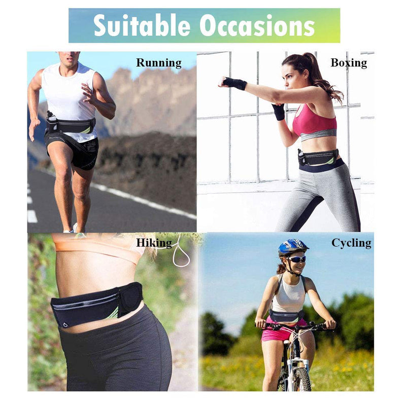 [Australia - AusPower] - Waterproof Running Belt Water Bottle Waist Pack,Sport Fanny Pack Running Pouch for Men Women Runners Mens Waist Bag,Phone Holder for iPhone 11 Pro Max Xs Xr X 8 7 6 Plus in Hybration,Workout,Jogging 