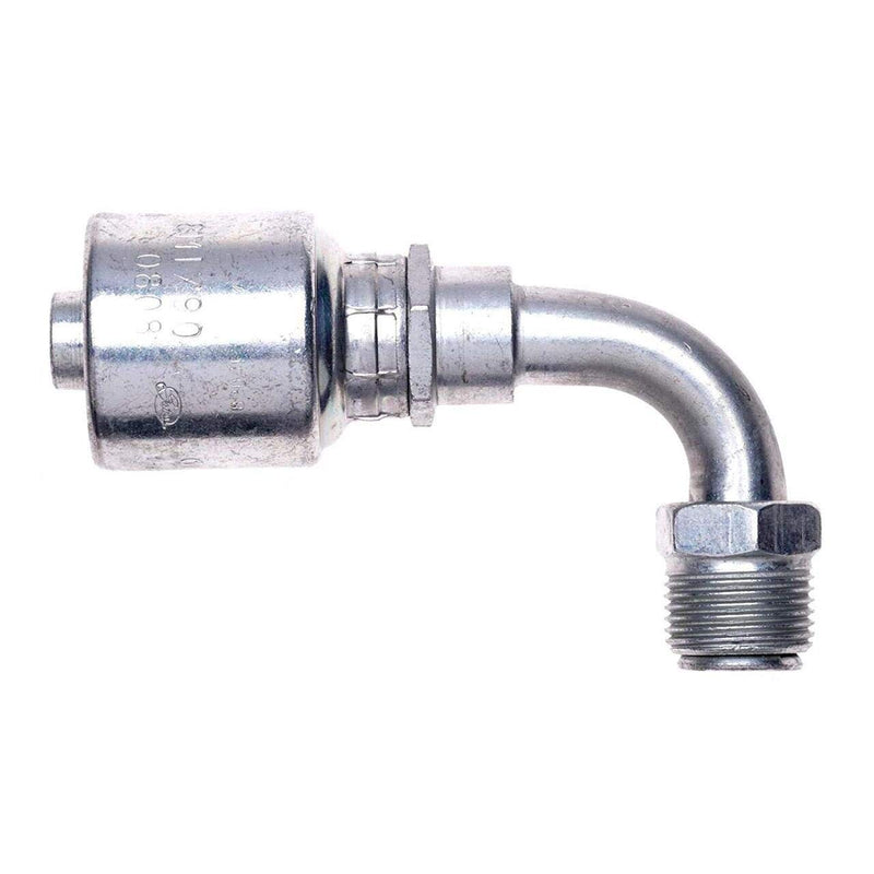[Australia - AusPower] - Gates G25504-0606 SAE Male Inverted Swivel - 90 Bent Tube (MegaCrimp) 