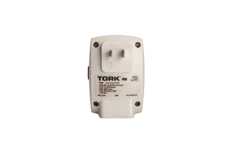 [Australia - AusPower] - NSi Industries TORK 403B Easy-Set Basic Indoor 15-Amp 24-Hour Mechanical Plug-In Lighting and Appliances Timer - Compatible with Incandescent/Compact Fluorescent/LED - Features 1 Outlet Receptacle 