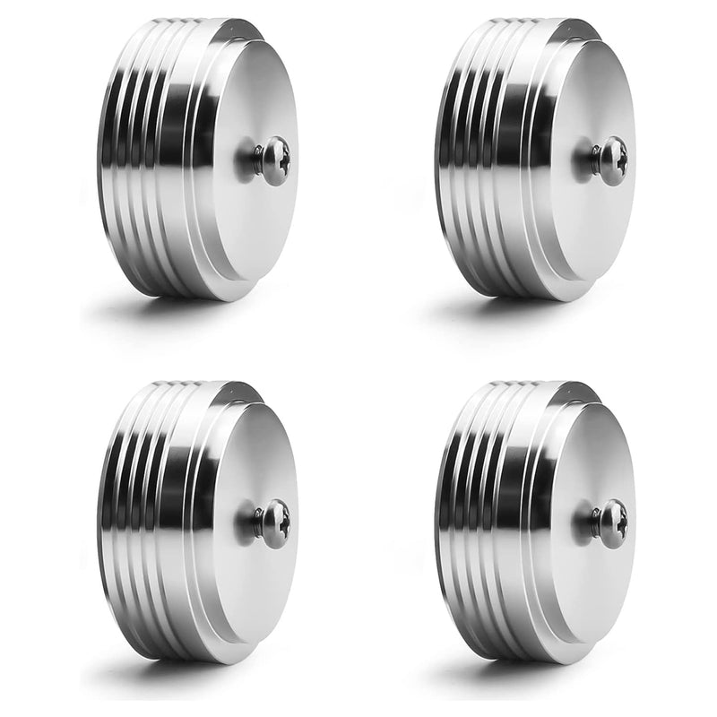 [Australia - AusPower] - Audiocrast IF3917S HiFi Speaker Isolation Feet Pads 4PCs Aluminum 39x17mm Silver Speaker Shock Absorber Vibration Dampener Floor Protector for Audio Speaker Subwoofer CD DVD Amplifier Turntable DAC IF3917 