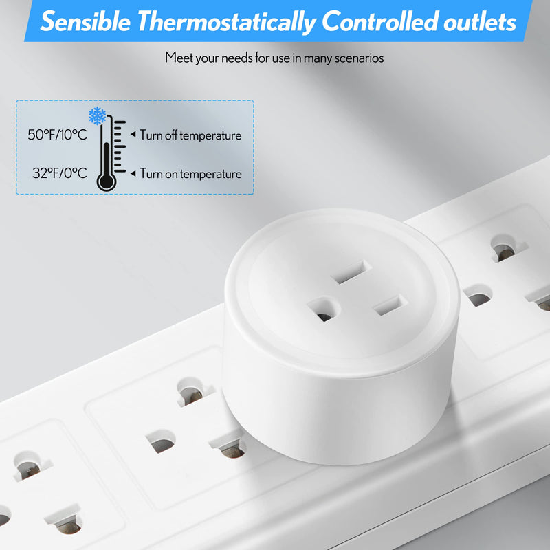 [Australia - AusPower] - Feekoon Cold Weather Thermostatically Controlled Power Outlet, on at 32 Degrees/Off at 50 Degrees Thermostat Outlet for Winter Pond De-icers, Farm, RV 1 