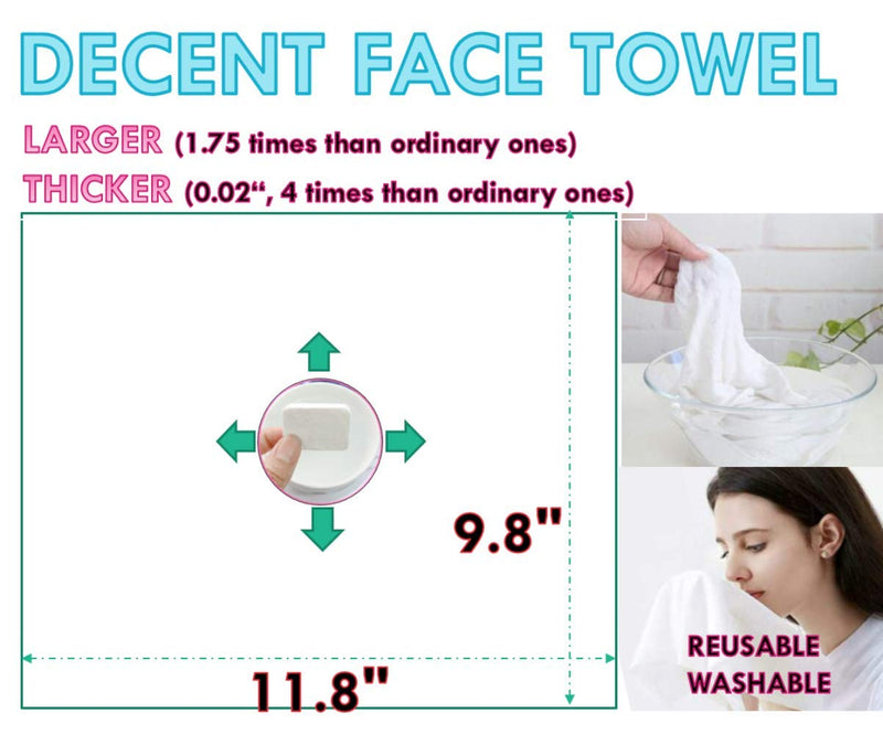 [Australia - AusPower] - Compressed Towels, Travel Towel, Camping Towel, Camping Wipes, Camping Towels, Hiking Towel, Disposable Towels for Demanding Clients Thicker Larger Softer face Hand Towels, 100% Cotton, 20pcs 
