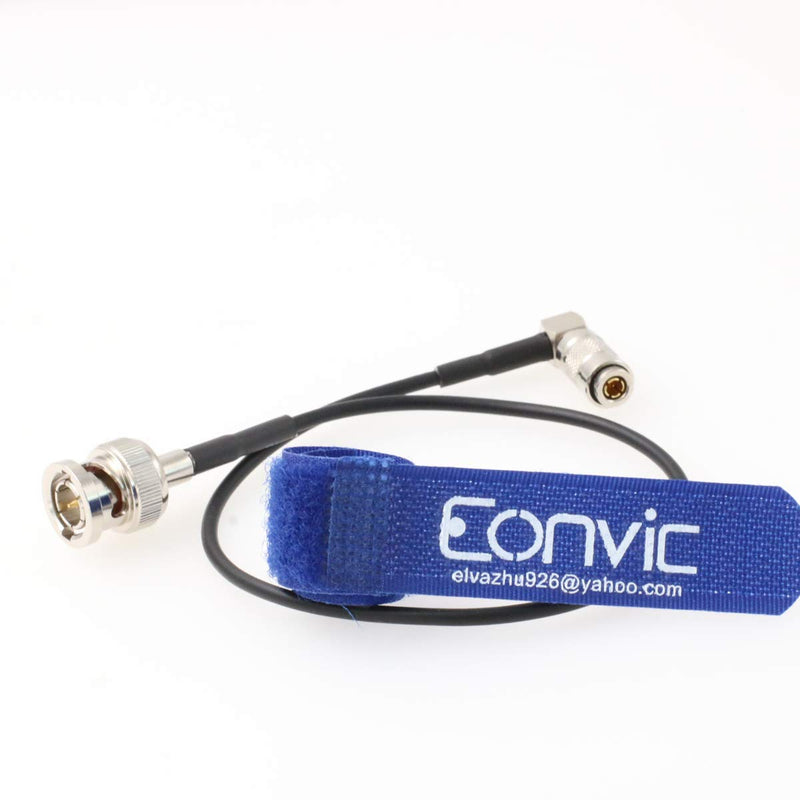 [Australia - AusPower] - Eonvic HD SDI DIN 1.0/2.3 Right Angle to BNC Male 75ohm RG174 RF Coaxial Cable for Blackmagic Assist Recorder right angle DIN-male BNC 12 inch/30cm 