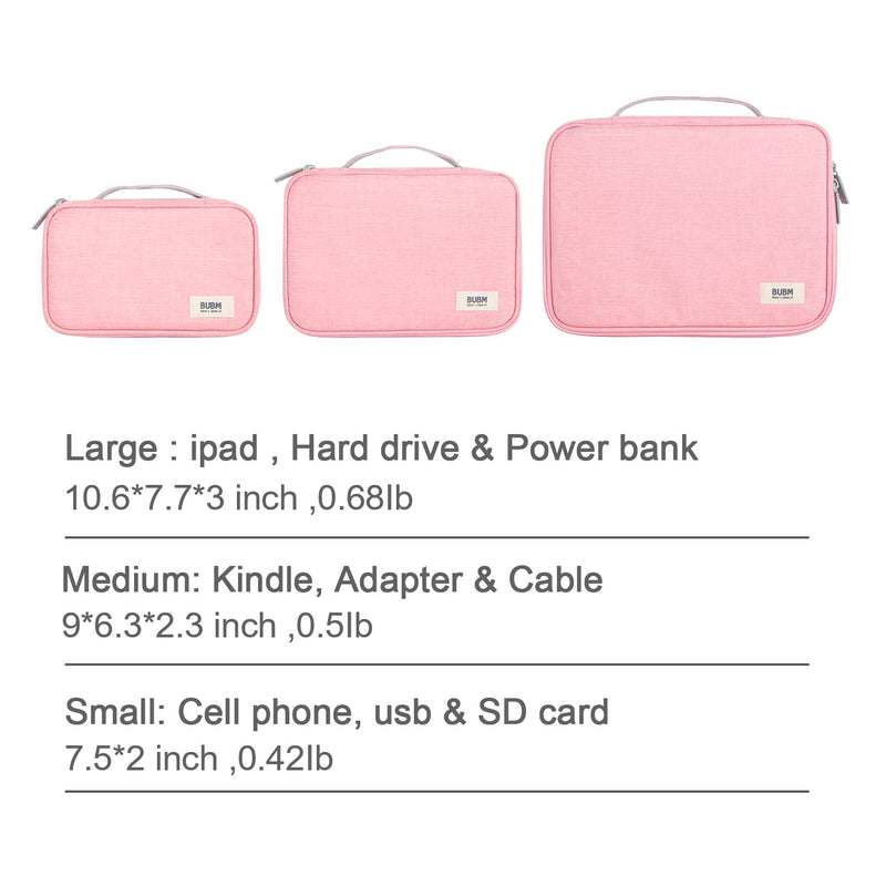 [Australia - AusPower] - UBM Waterproof Universal Electronics Travel Organizer Small Carrying Make up Case Customerize padded for Camera Phone Ipad Charger Cable and Accessories Men and Women 